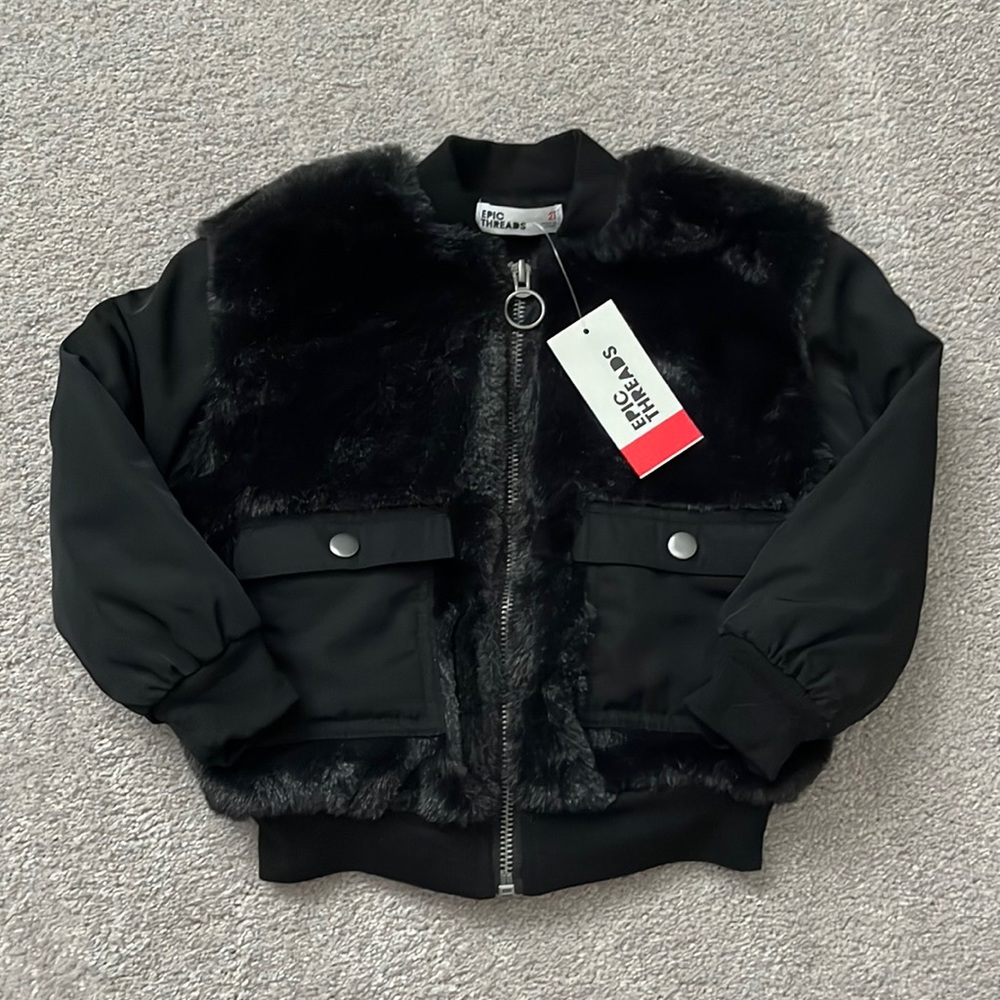 Faux Fur Bomber Jacket